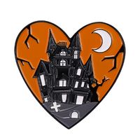 Cartoon Style Gothic Punk Demon Heart Shape Skull Alloy Stamping Stoving Varnish Plating Unisex Brooches sku image 8
