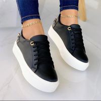 Women's Sports Solid Color Round Toe Sneakers sku image 16
