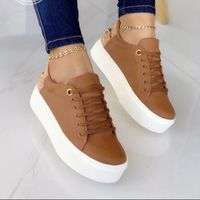 Women's Sports Solid Color Round Toe Sneakers main image 3