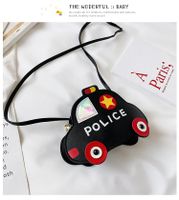 Kid'S Leather Taxi Cartoon Cute Semicircle Zipper Crossbody Bag sku image 1