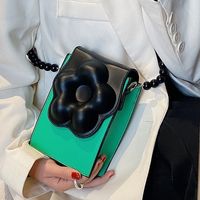 Women's Small Pu Leather Flower Streetwear Magnetic Buckle Crossbody Bag main image 9