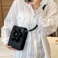 Women's Small Pu Leather Flower Streetwear Magnetic Buckle Crossbody Bag main image 7