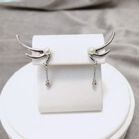 1 Pair Elegant Luxurious Heart Shape Rose Plating Inlay Alloy Zircon 14k Gold Plated Drop Earrings sku image 5