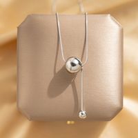 304 Stainless Steel 18K Gold Plated Simple Style Plating Geometric Pendant Necklace sku image 1