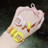 M Bean Candy Color Hair Rope Summer New Ball Cute Rubber Band Tie Hair Scrunchies Wholesale Nihaojewelry main image 5