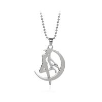 Vente Chaude Collier Anime Autour De Belle Fille Guerrier Pendentif Pull Chaîne Accessoires En Gros Nihaojewelry sku image 1