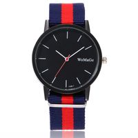 Simple Color Braided Belt Black Shell Large Dial Men's And Women's Watches Wholesale sku image 4