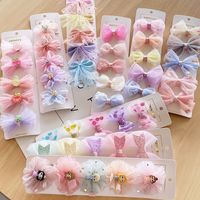 Children's Bowknot Hairpin Suit Fabric Edging Duckbill Clip Hairpin Wholesale Nihaojewelry main image 1