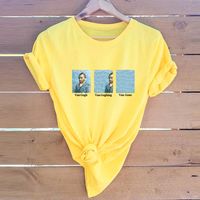Women's Short Sleeve T-shirts Printing Casual Fashion Printing sku image 6