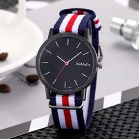 Simple Color Braided Belt Black Shell Large Dial Men's And Women's Watches Wholesale main image 6