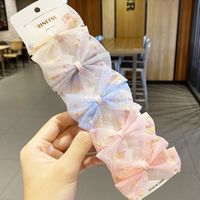 Children's Bowknot Hairpin Suit Fabric Edging Duckbill Clip Hairpin Wholesale Nihaojewelry sku image 5