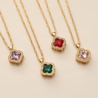 Fashion Flower Alloy Plating Women's Necklace main image 3