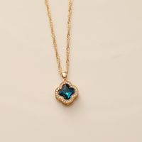 Fashion Flower Alloy Plating Women's Necklace main image 5