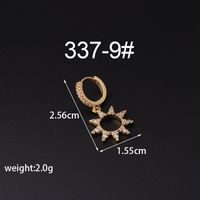 Fashion Animal Copper Artificial Gemstones Earrings sku image 13