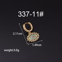Fashion Animal Copper Artificial Gemstones Earrings sku image 24