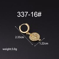 Fashion Animal Copper Artificial Gemstones Earrings sku image 14