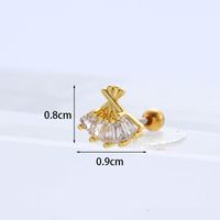 Ear Cartilage Rings & Studs Fashion Animal Copper Plating Artificial Gemstones sku image 20