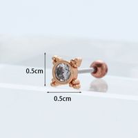 Ear Cartilage Rings & Studs Fashion Animal Copper Plating Artificial Gemstones sku image 6