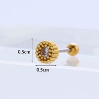 Ear Cartilage Rings & Studs Fashion Animal Copper Plating Artificial Gemstones sku image 3