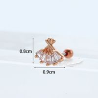 Ear Cartilage Rings & Studs Fashion Animal Copper Plating Artificial Gemstones sku image 21