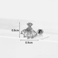 Ear Cartilage Rings & Studs Fashion Animal Copper Plating Artificial Gemstones sku image 19