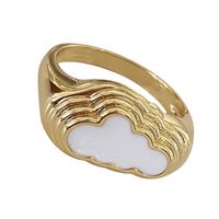 Ins Same Cloud Ring Copper Plated Real Gold Creative Ring Fashion Simple Jewelry Spot Hot Sale sku image 1