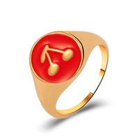 Vintage Tai Chi Oil Dripping Sunflower Heart Ring Wholesale Nihaojewelry sku image 31