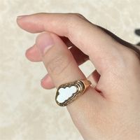 Ins Same Cloud Ring Copper Plated Real Gold Creative Ring Fashion Simple Jewelry Spot Hot Sale main image 3