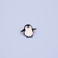 South Korea's New Personality Cute Alloy Cartoon Animal Brooch Little Penguin Dinosaur Crown Pin Badge main image 5