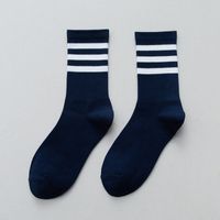 Striped Socks Women's Tube Socks Summer Thin Cotton Socks Sports Couple White Socks sku image 3