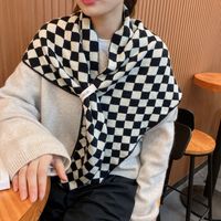 Big Triangle Autumn And Winter Knitted Shawl Thickened Scarf main image 3