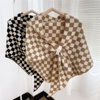 Big Triangle Autumn And Winter Knitted Shawl Thickened Scarf main image 4