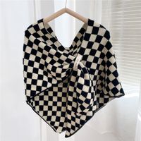 Big Triangle Autumn And Winter Knitted Shawl Thickened Scarf main image 5