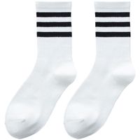 Striped Socks Women's Tube Socks Summer Thin Cotton Socks Sports Couple White Socks main image 6