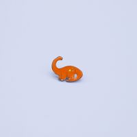 South Korea's New Personality Cute Alloy Cartoon Animal Brooch Little Penguin Dinosaur Crown Pin Badge sku image 7