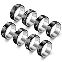 New Anti-anxiety Decompression Titanium Steel Double-layer Rotating Ring Wholesale main image 1