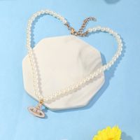 Fashion Saturn Pendent Pearl Necklace Wholesale Nihaojewelry main image 11