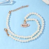 Fashion Saturn Pendent Pearl Necklace Wholesale Nihaojewelry main image 7