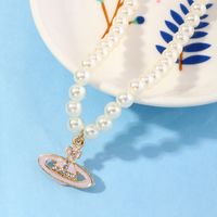 Fashion Saturn Pendent Pearl Necklace Wholesale Nihaojewelry main image 9