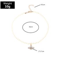Fashion Saturn Pendent Pearl Necklace Wholesale Nihaojewelry main image 6