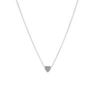 Collier Pendentif Simple Coeur Lisse En Cuivre main image 6