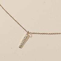 مجوهرات بالجملة قلادة برق الماس قلادة التيتانيوم الصلب Nihaojewelry sku image 6