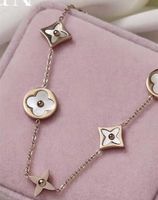 Stainless Steel Four-leaf Clover Necklace Bracelet Does Not Fade And Is Not Allergic sku image 2