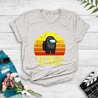 Lässiges Kurzarm-t-shirt Mit Anime-karikaturdruck sku image 15