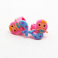 Cute Cartoon Character Mermaid Silica Gel Epoxy Rings sku image 16