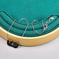 Elegant Swan Titanium Steel Pendant Necklace Plating Artificial Rhinestones Stainless Steel Necklaces main image 8