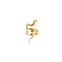 S925 Sterling Silver Fashion Creative Single Snake-shaped Ear Clip Earless Earrings sku image 2