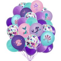Mermaid Shell Emulsion Party Balloon main image 5