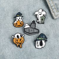 Fashion Ghost Alloy Stoving Varnish Metal Brooches main image 5
