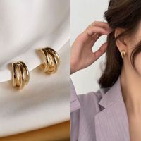 Elegant Geometric Bow Knot Imitation Pearl Alloy Inlay Rhinestones Women's Earrings 1 Pair sku image 40